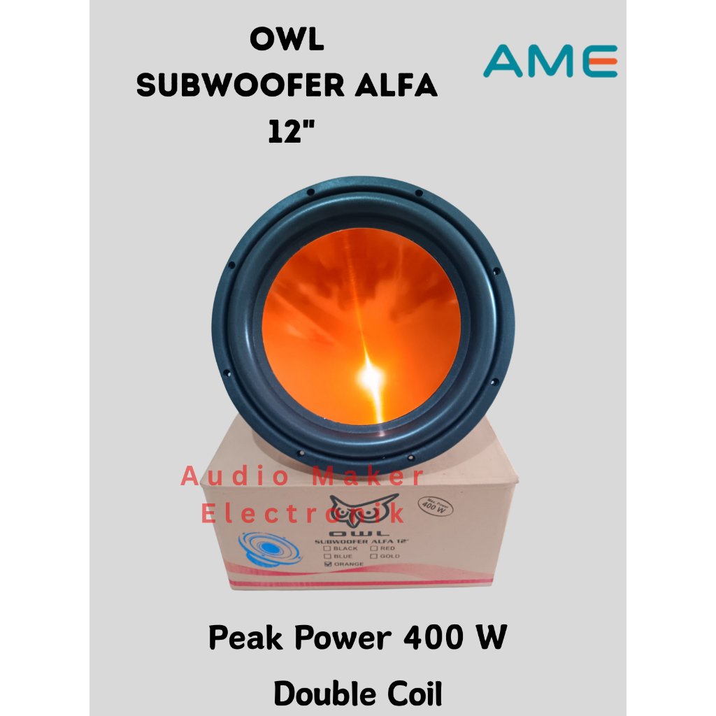 Subwoofer Mobil OWL ALFA 12 Inch Double Coil - Speaker Mobil Owl Alfa 12"