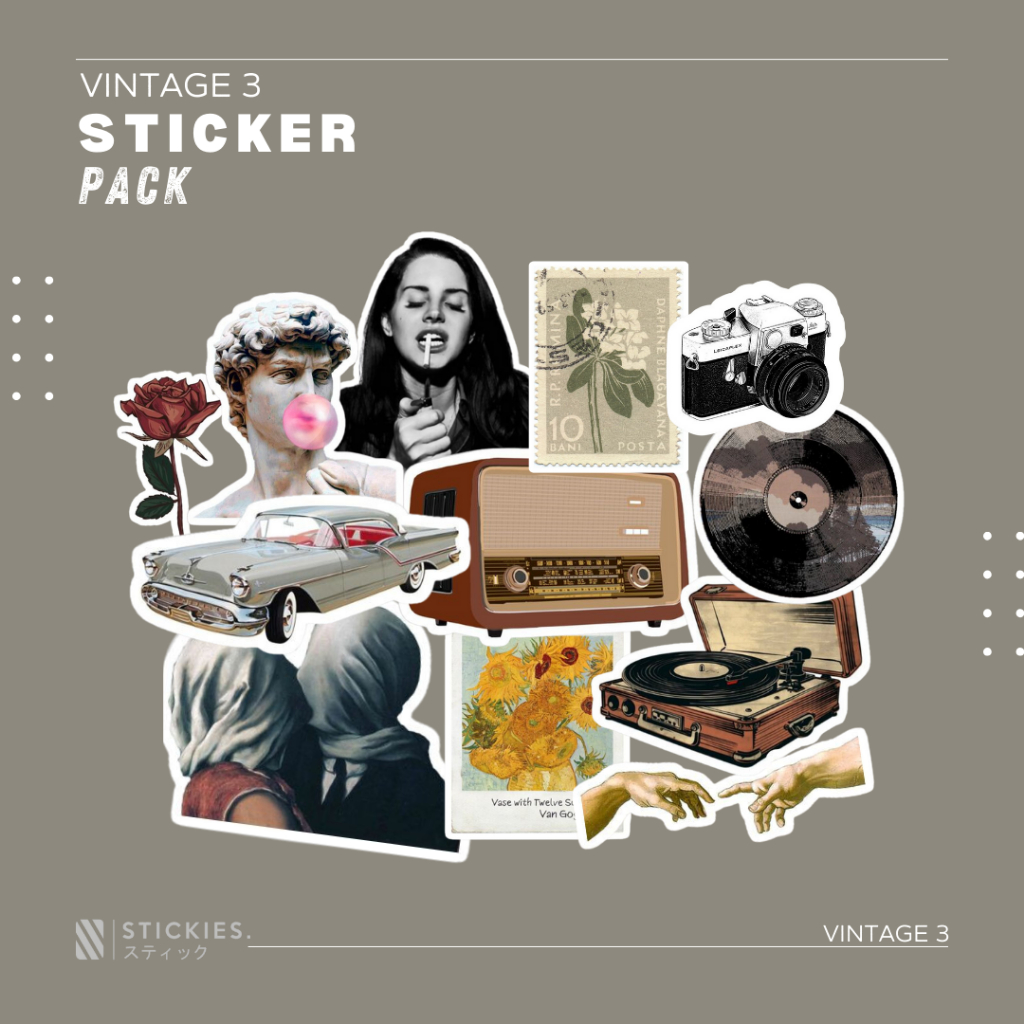 

Stiker/Sticker Pack "Vintage 3" | high quality | vinyl | murah