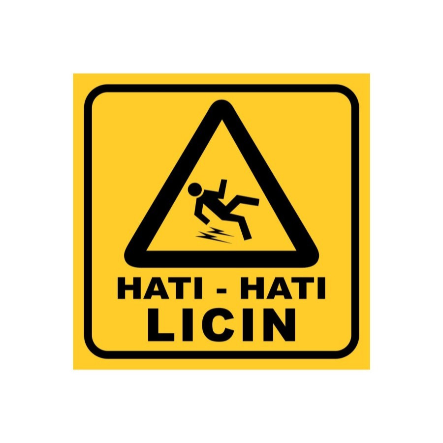 

SIGN STICKERVINYL K3 RAMBU SAFETY HATI-HATI LICIN UK 15 X 15 CM
