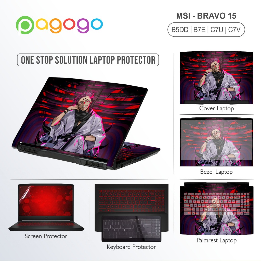 Screen Guard Keyboard Protector Garskin Laptop Msi Bravo 15 C7U C7UCX C7UCXK C7UDX C7UDXK Matte Clea
