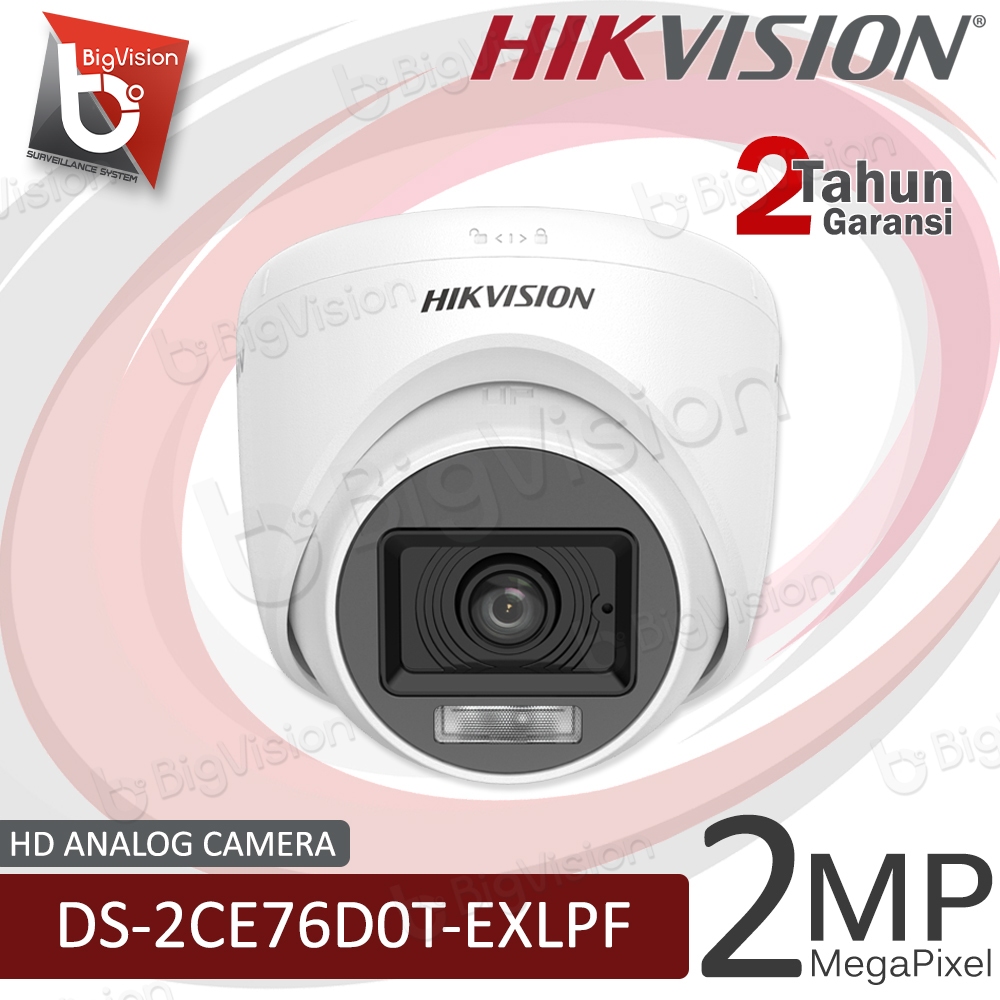 KAMERA ANALOG HIKVISION 2MP FULL COLOR CAMERA CCTV INDOOR COLORVU
