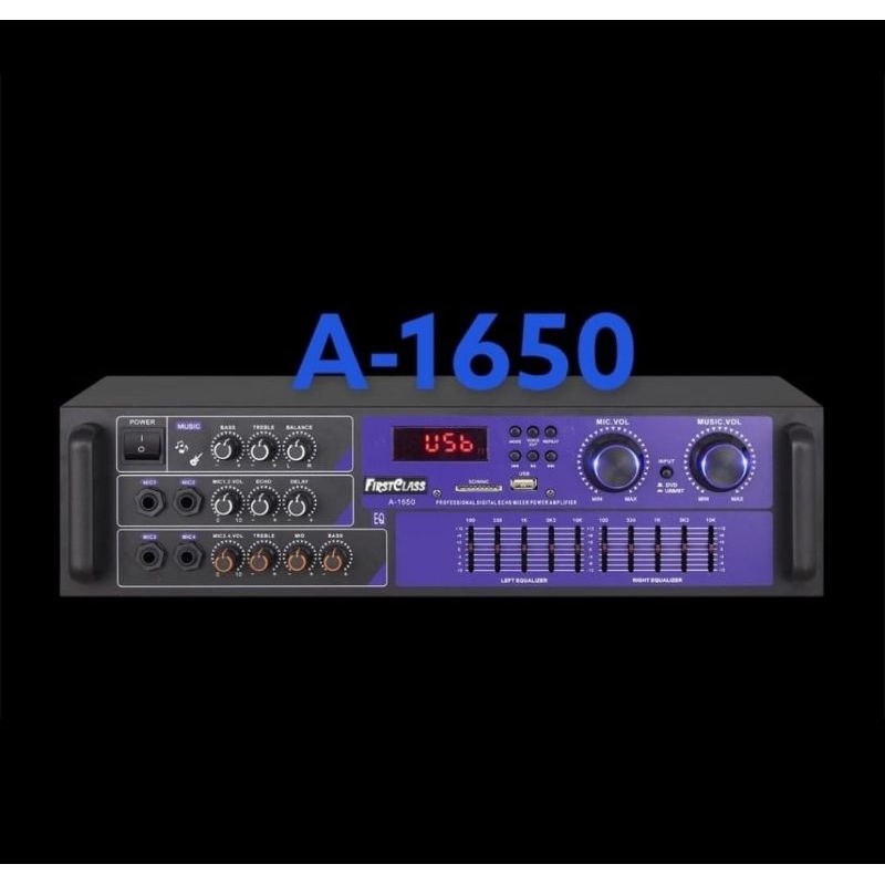 amplifier karaoke FIRSTCLASS A 1650, Ampli Radio, Ampli Karaoke, Ampli Sound Cafe