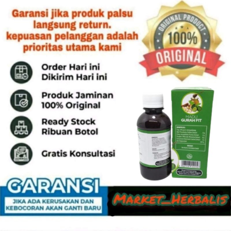 

MADU GURAH FIT 280gr - Membantu Atasi Batuk dan Sesak Napas