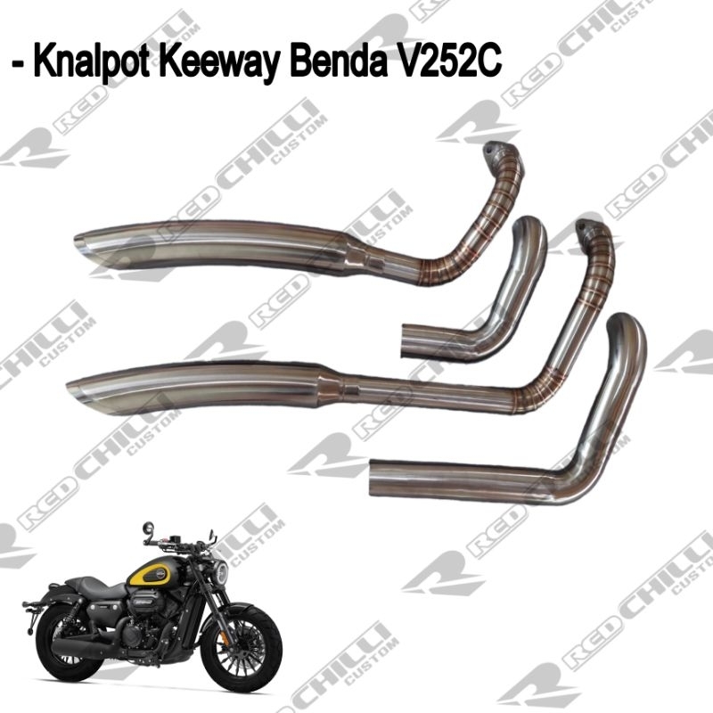 Knalpot Benelli Keeway Benda V252C - Knalpot Keeway Benda V252C
