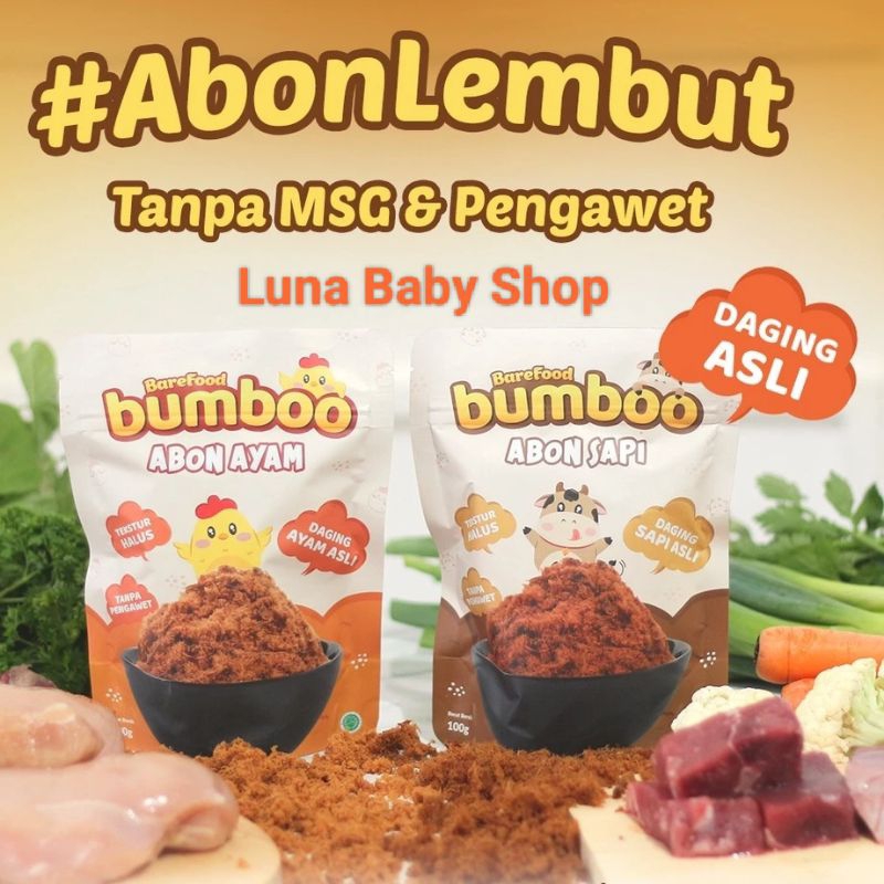 

Bumboo Abon Daging asli/Abon Ayam dan Sapi 90Gram