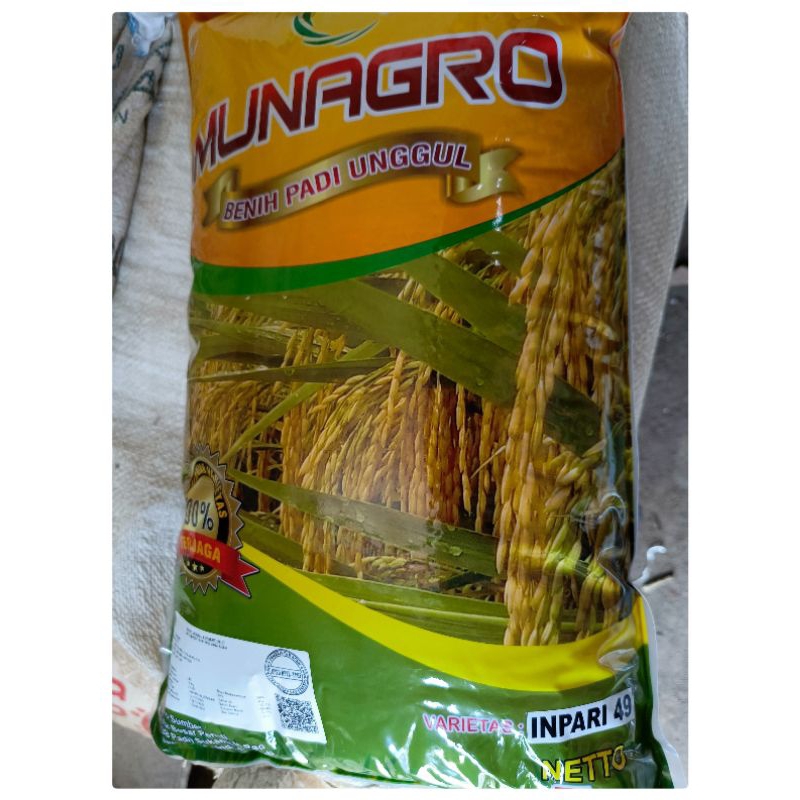 Benih Padi Inpari 49 Label Putih Munagro 5 Kg berserikat