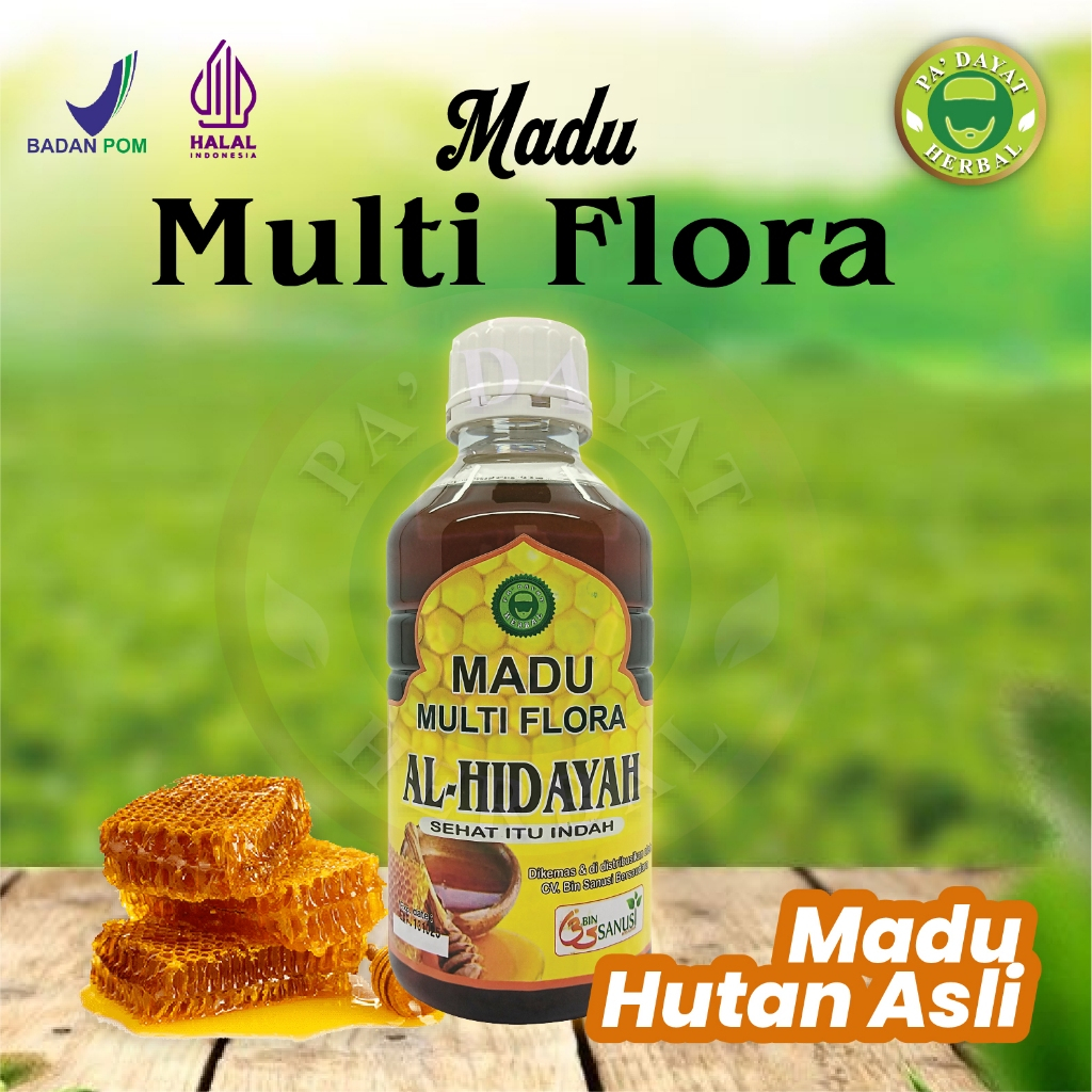 

p4yu Madu Multiflora/Madu Hutan Asli /Madu Al Hidayah / Madu Kesehatan / isi 1ml/PA'DAYAT HERBAL