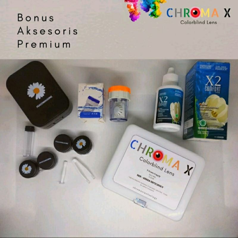 Lensa Buta Warna Lengkap Aksesoris Premium Gratis