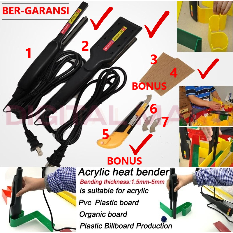 Catok Akrilik Tekuk Acrylic Penekuk Akrilik Bending Tool Portable