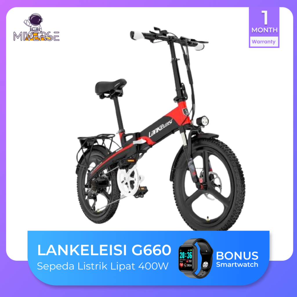 Lankeleisi G660 Sepeda Listrik Lipat Folding Bike Luxury Edition
