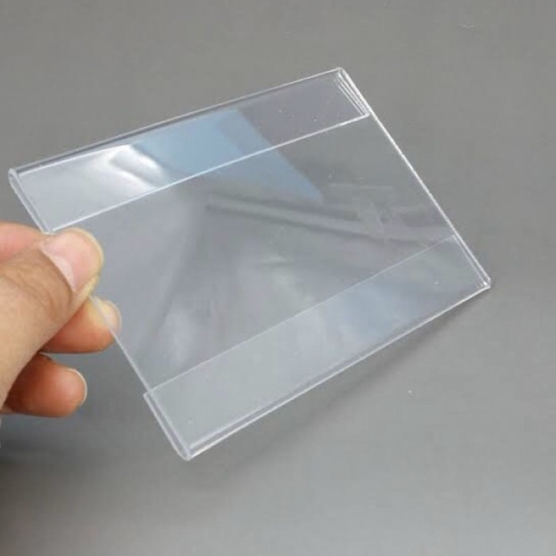 

acrylic 2mm name tag/tempat brosur selipan kertas 3 ukuran