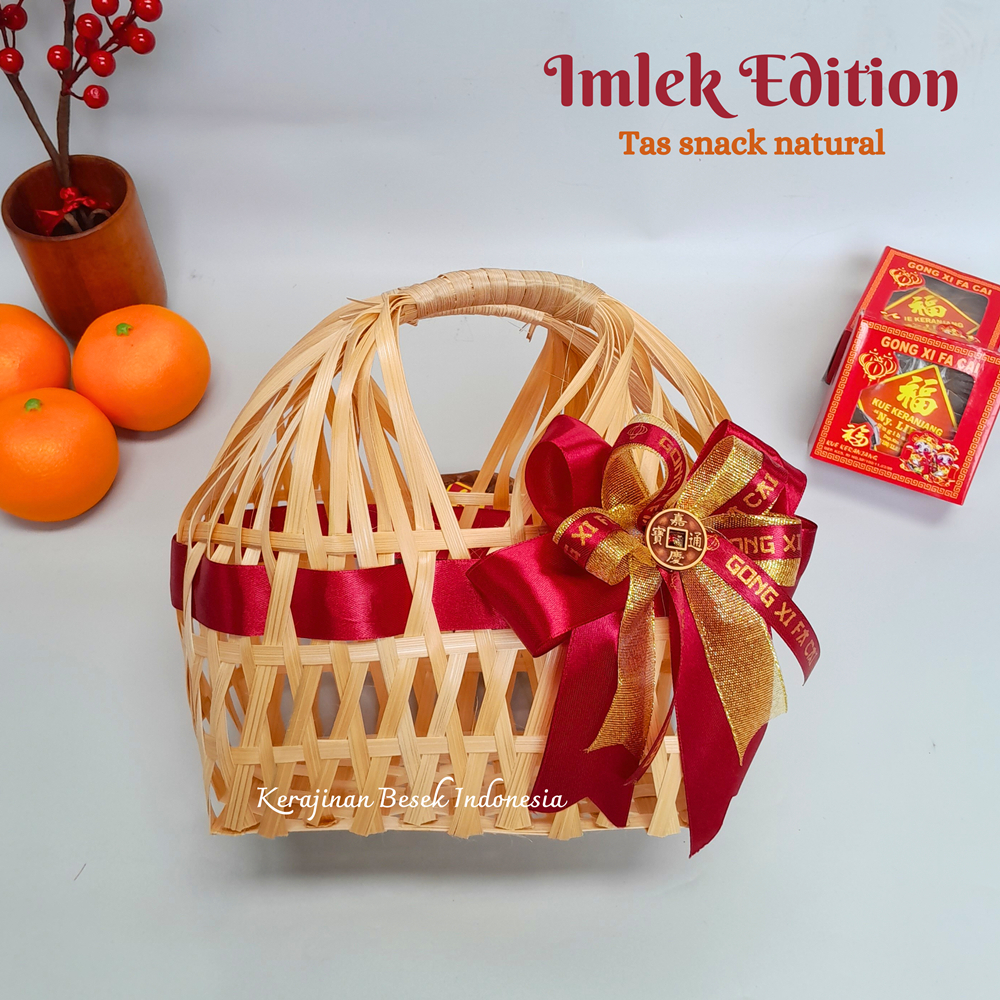 

GOODIE BAG HAMPERS IMLEK CNY 2025 Tas snack natural pita chinese cina Sangjit Sincia Kue keranjang kue kering paperbag souvenir