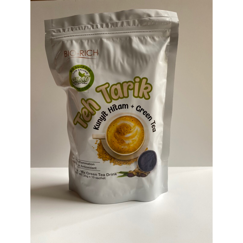 

BIORICH TEH TARIK KUNYIT HITAM+GREENTEA RENDAH KALORI DENGAN GULA O
