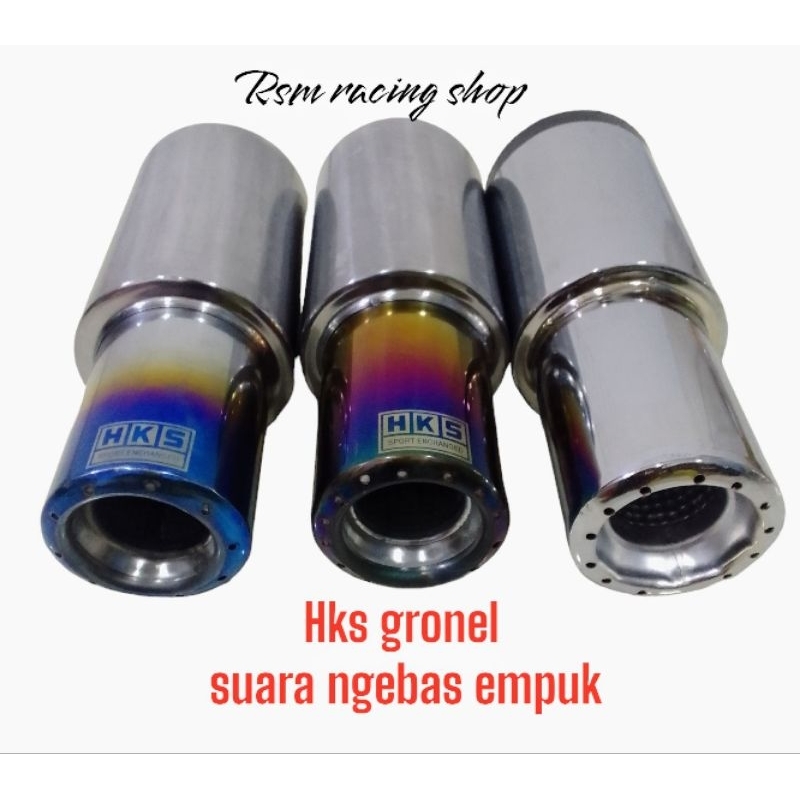 Knalpot mobil hks gronel suara dijamin ngebas empukk untuk mobil bensin L300 cary futura brio jaz ss