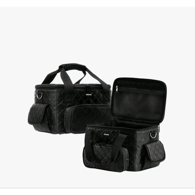 MASAMI MAKE UP BAG BLACK | TAS MAKE UP MUA MULTIFUNGSI