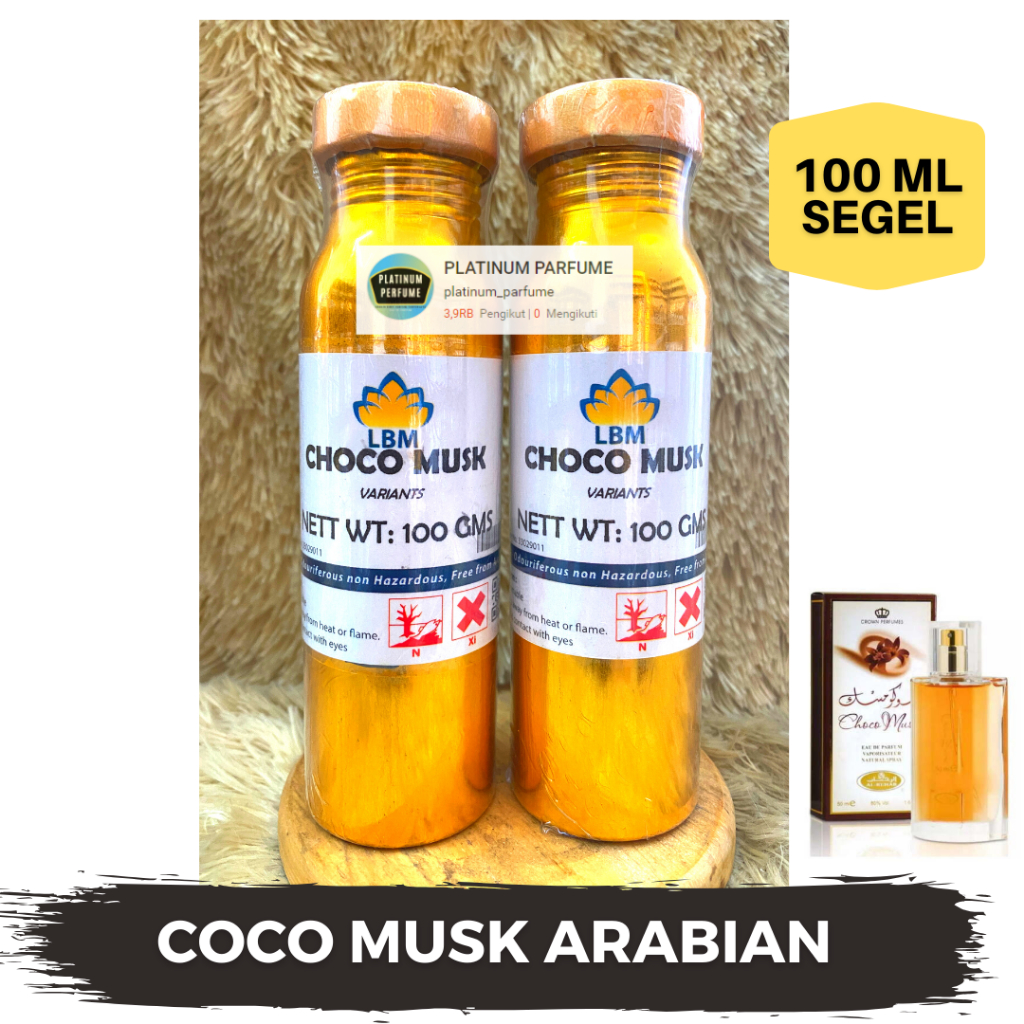 Bibit Parfum COCO MUSK ( Choco Musk ) 100 ML SEGEL LBM Fragrance - PERFUME Arabian Super - COCO MUSK