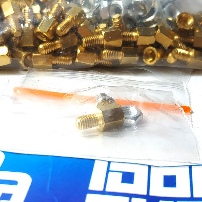 Spacer Kaki PCB 0.5 cm Kuningan | Spacer PCB Ukuran 0.5cm
