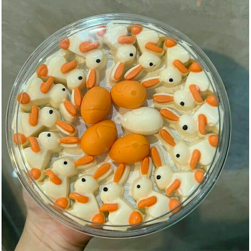 

coklat asli character kelinci 3D ( HALAL)