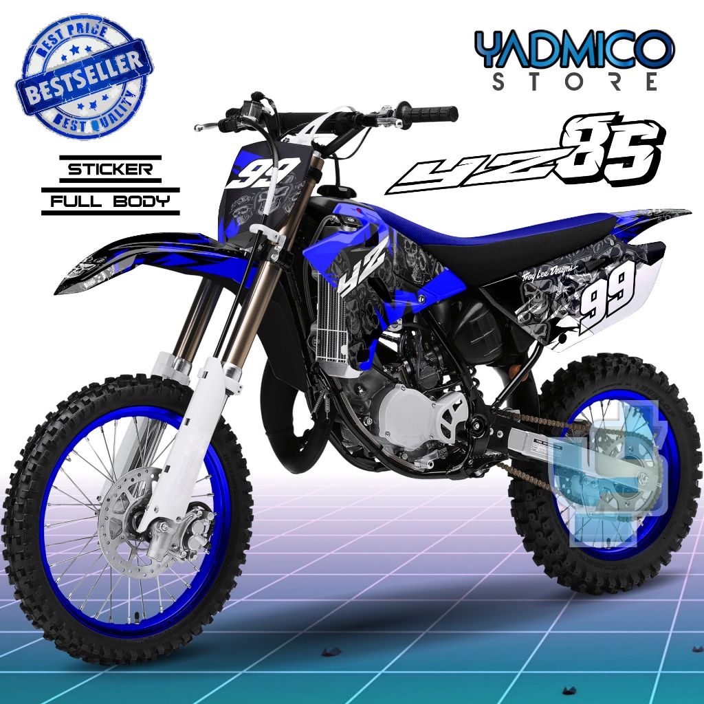 Decal YZ 85 New Full Body - Stiker Motor YZ 85 New 2019 Full Body - Dekal YZ85 New 2019 - Striping Y