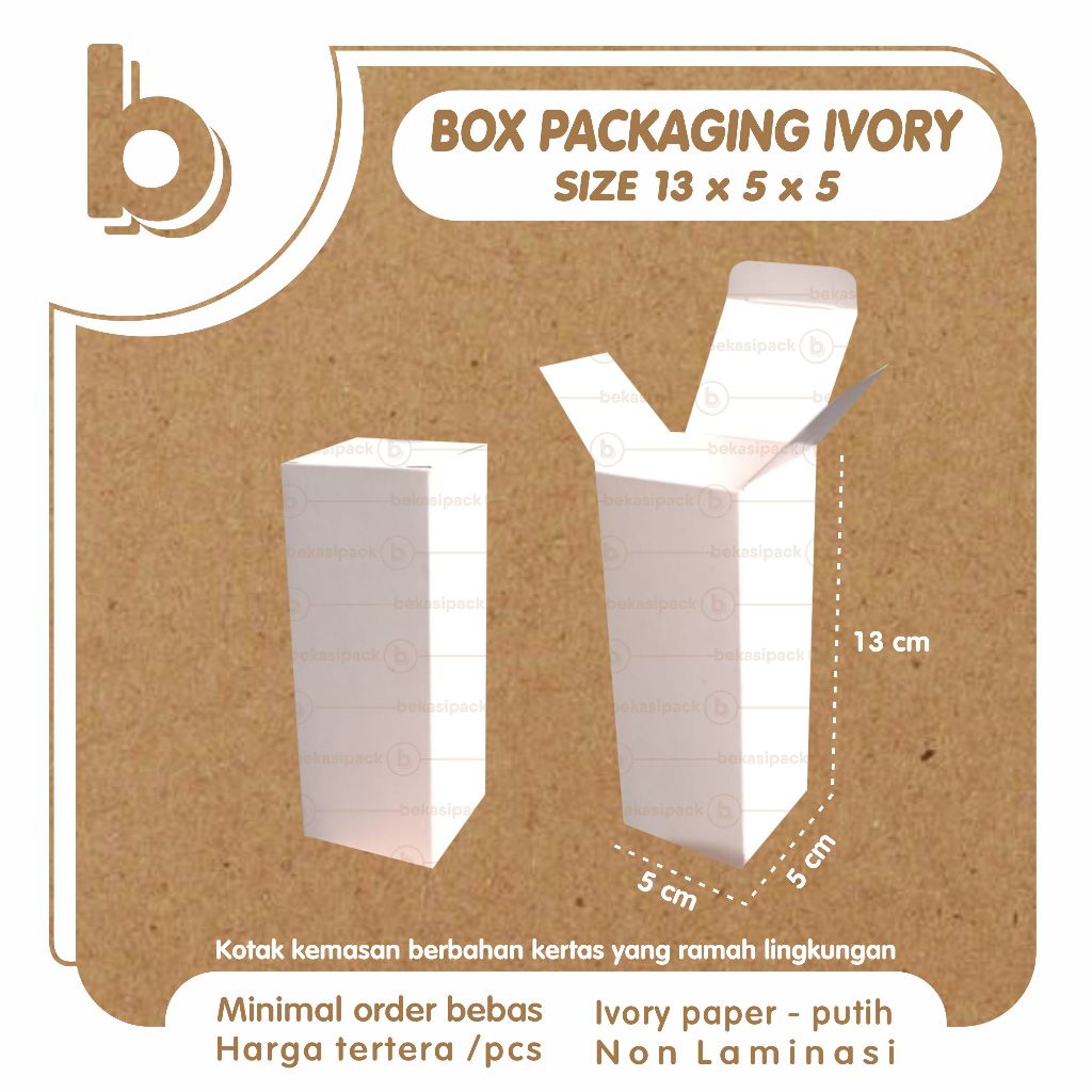

Box Packaging Ivory 13x5x5 I BPI00451