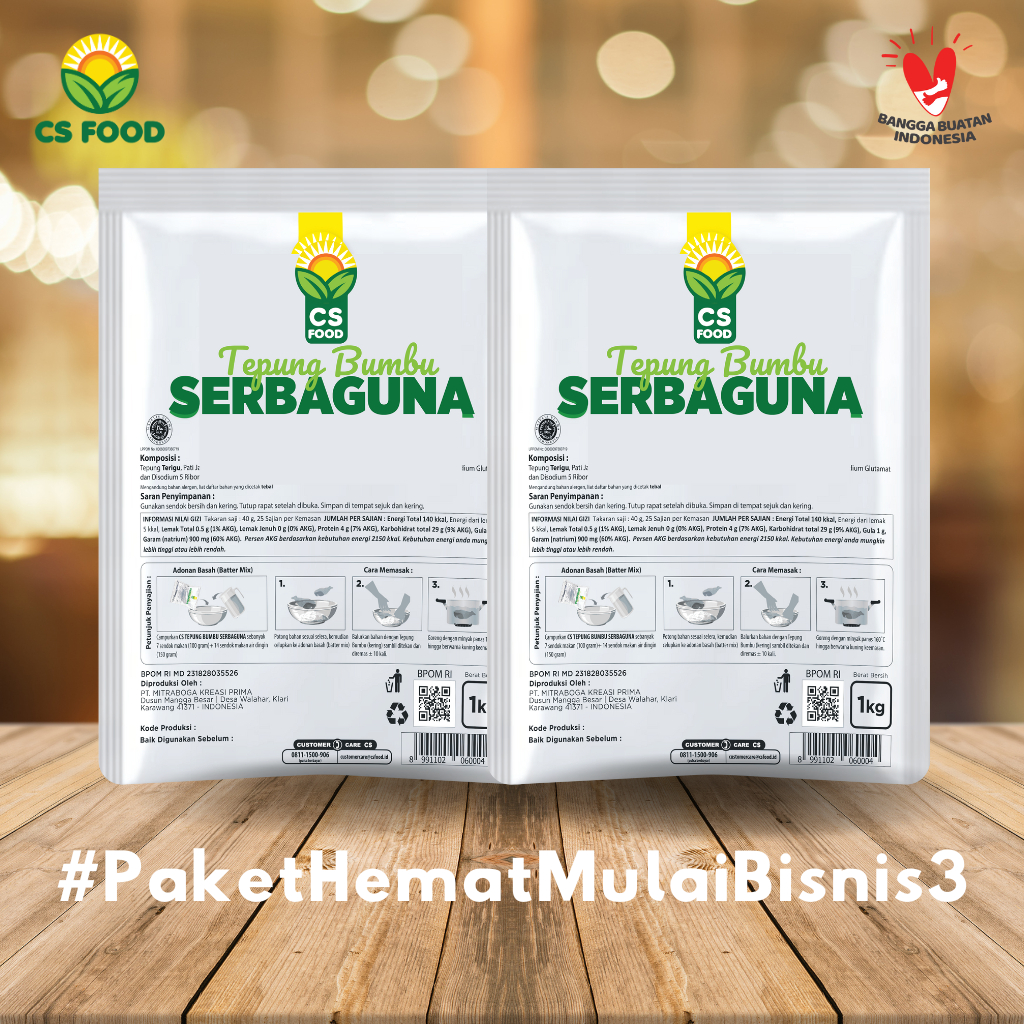 

Paket Hemat Mulai Bisnis 3 (Tepung Bumbu Serbaguna Bundle)