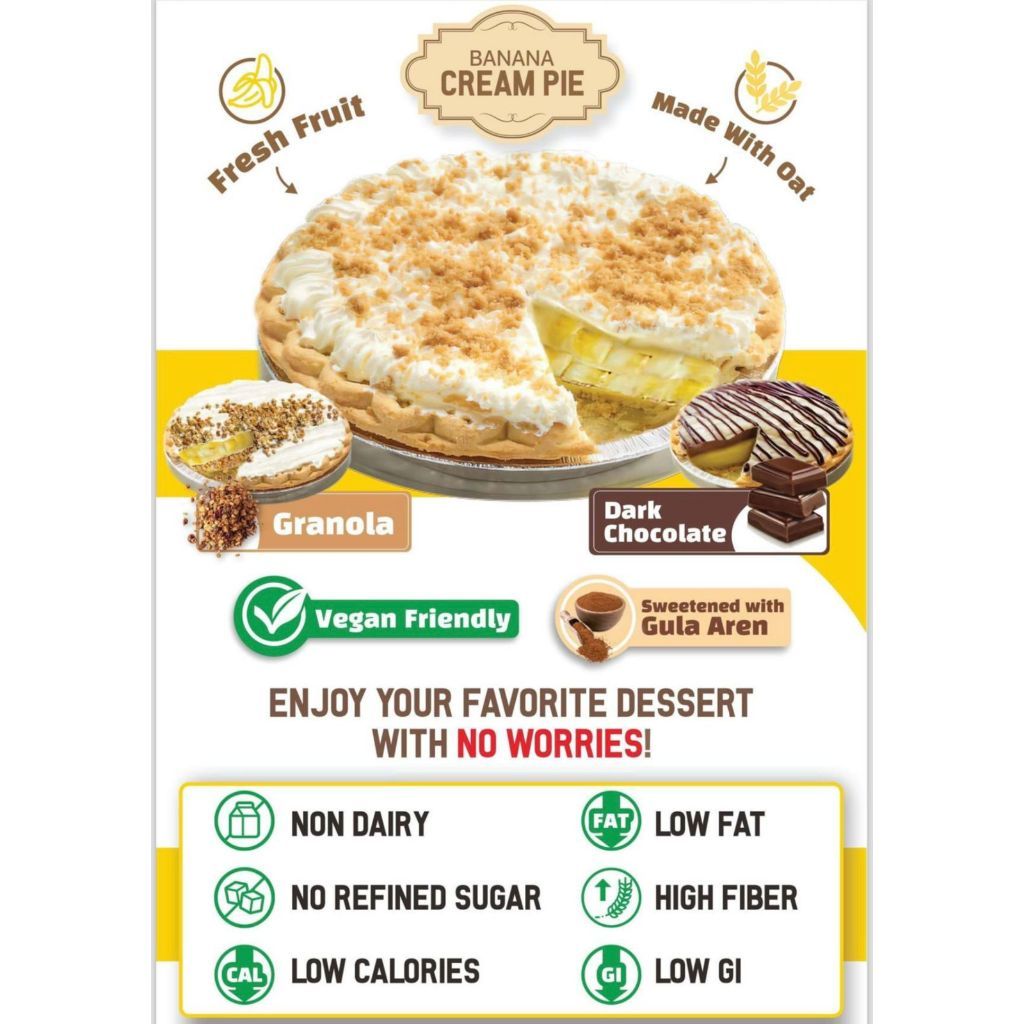 

Spencer's Banana Cream Pie - Healthy Cake Spencers, Pie Sehat, Cemilan Diet Sehat