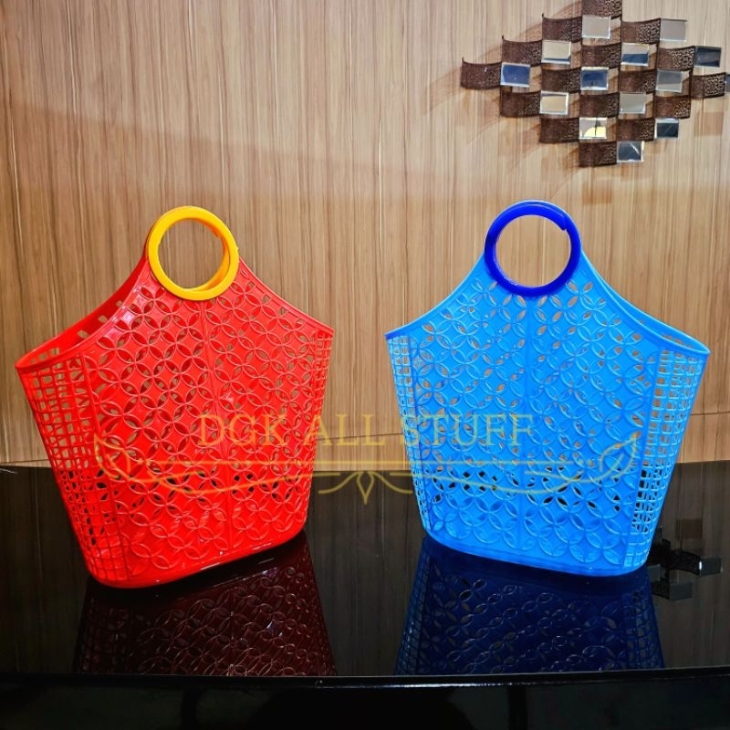 Keranjang Tas Belanja Pasar Sayur Buah Parsel Parcel Hadiah Hajatan Acara Nikahan Ulang Tahun Idul F