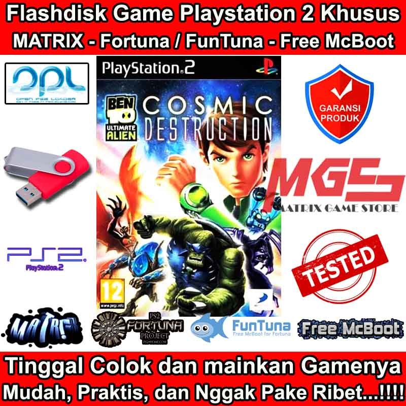 Flashdisk Game PS2 PS 2 Ben 10 - Ultimate Alien Cosmic Destruction