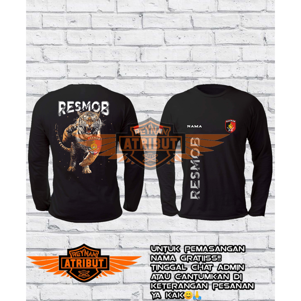 kaos resmob / kaos lengan panjang resmob / T-Shirt resmob / kaos resmob baru