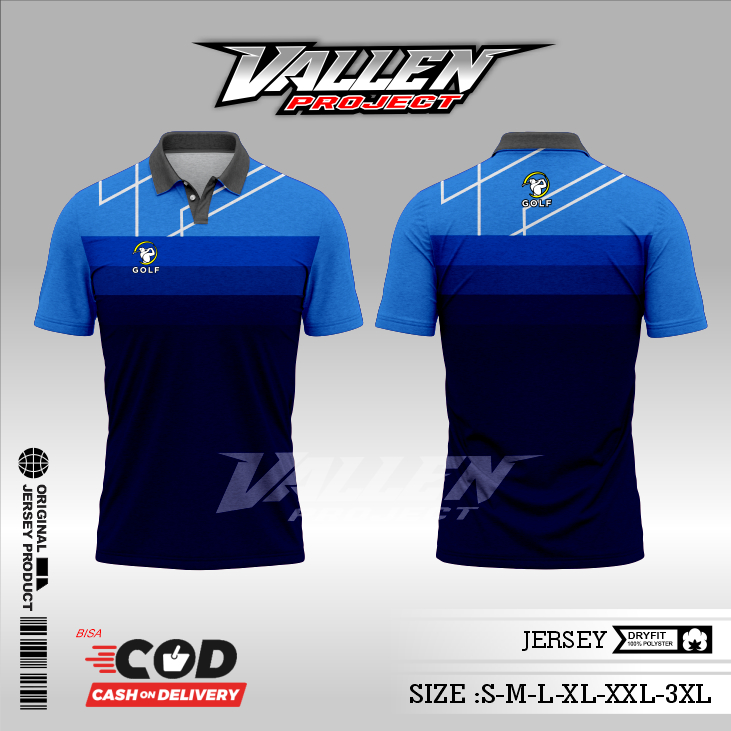 JERSEY WANGKY GOLF V12 BISA CUSTOM COD JERSEY KERAH KANCING OLAHRAGA GOLF / BAJU KERAH GOLF / KAOS K