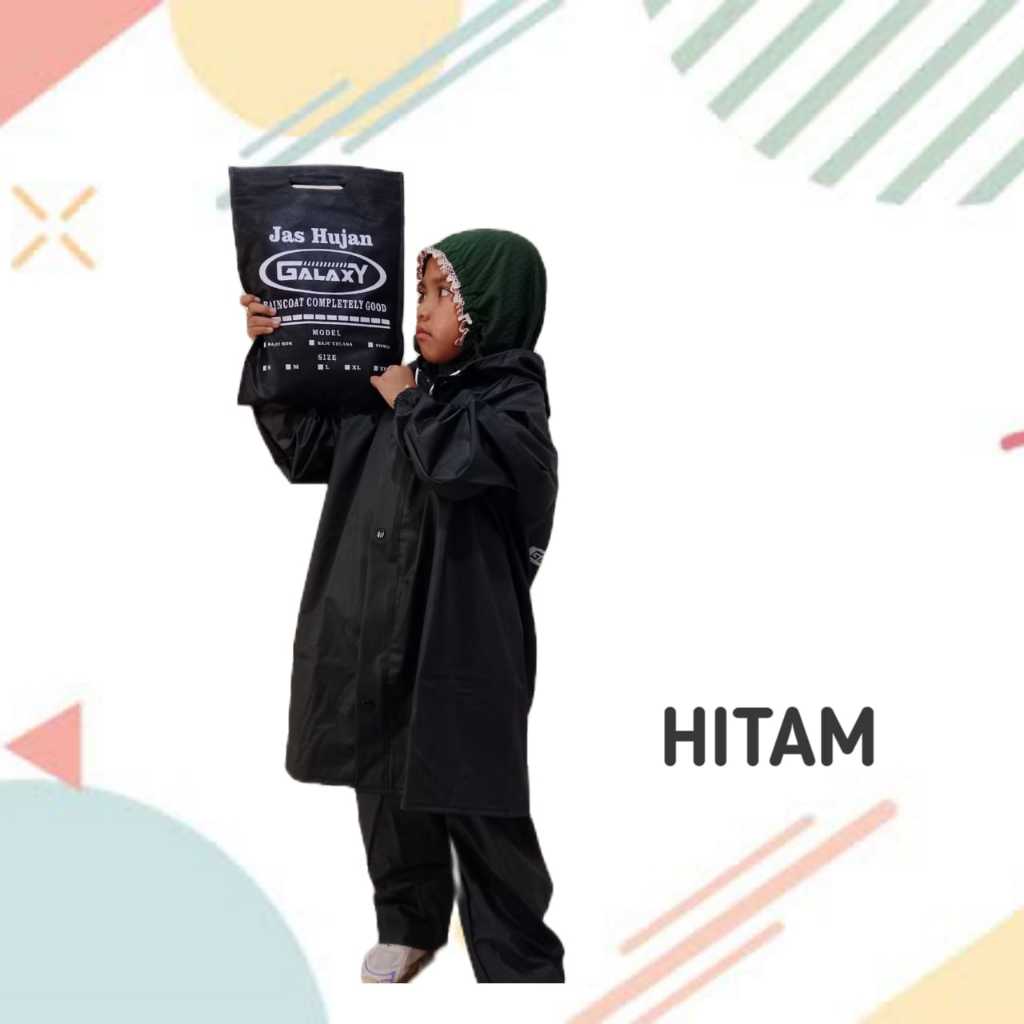 JAS HUJAN RAINCOAT MANTEL Anak anak karakter Hoodie Pria Wanita elastis Anti REMBES by GALAXY