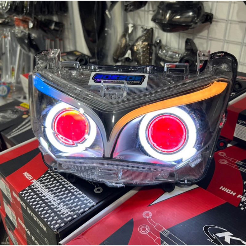 Reflektor lampu depan projie type eagle yamaha all new nmax 2020-2023
