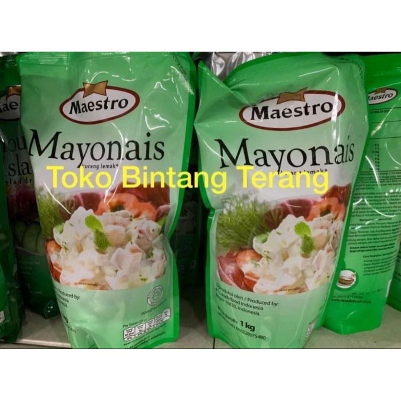 

[Kargo] Mayonais/Mayonnaise MAESTRO Mayonaise 1 kg x 10 pcs per Dus/Karton