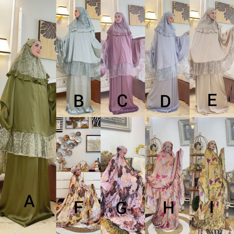 MUKENA HALIMA -KHADIJAH SERIES ORI BY BAENETTA TERBARU