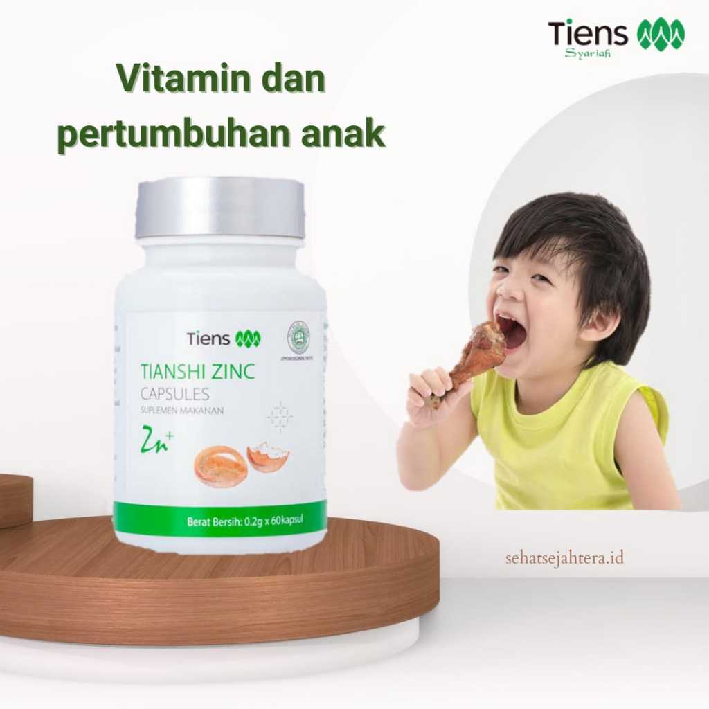 Zinc tiens anak untuk anak vitamin anak penambah nafsu makan dan otak anak