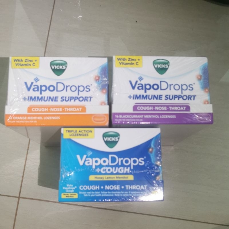 

vicks vapodrops +immune support / +cough lorenges singapore