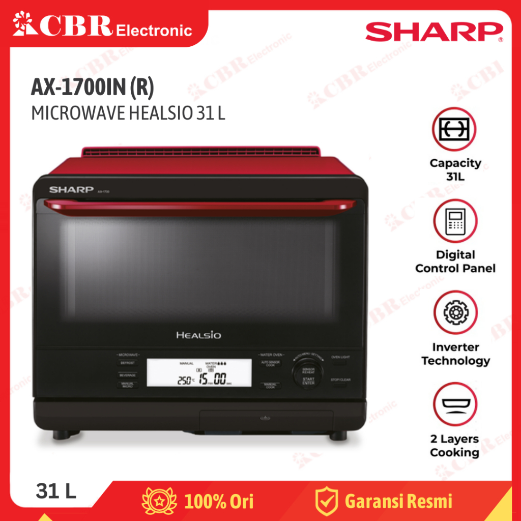 Microwave SHARP AX-1700IN (R) / 31L - Healsio