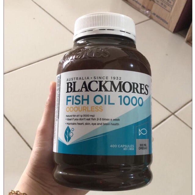 BLACKMORES ODOURLESS FISH OIL 1000 400kapsul