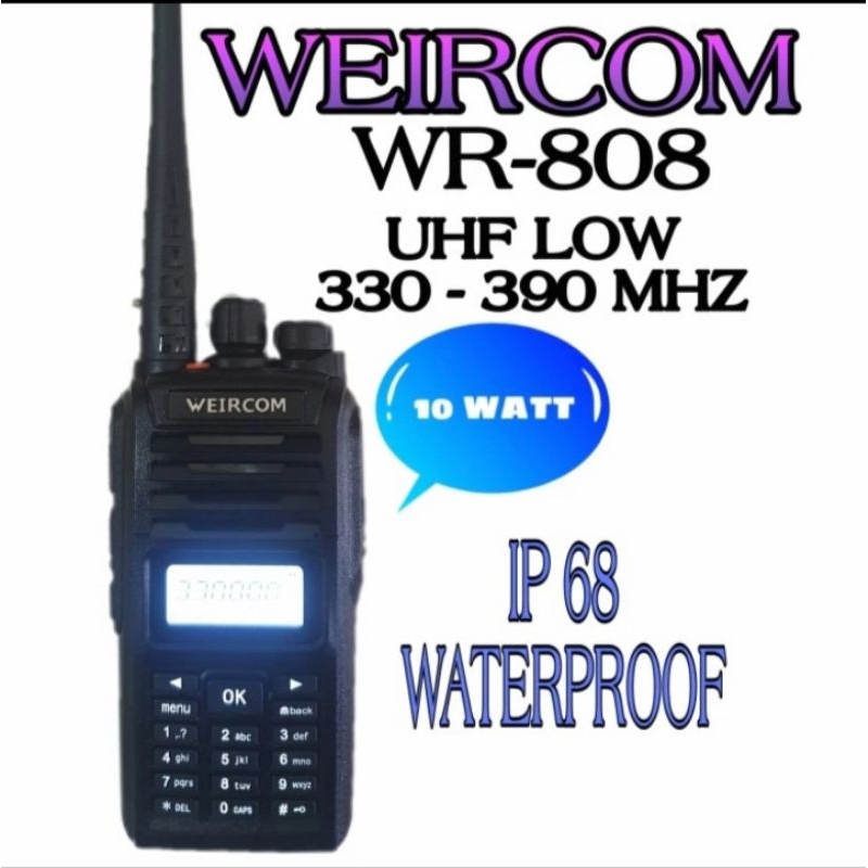 HT weircom wr808 uhf 350mhz