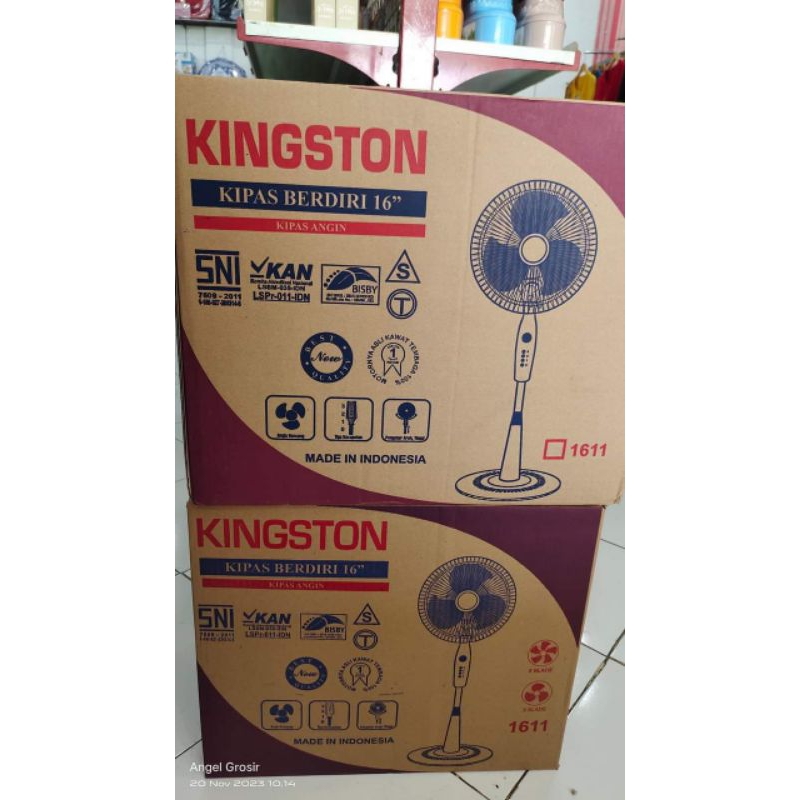 Kipas angin Berdiri 16"  kingston// kipas angin Termurah// Angin sejuk dan kencang