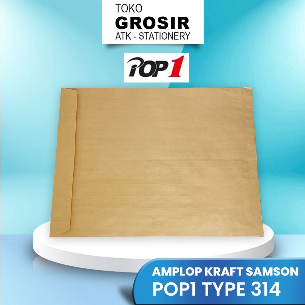 

AMPLOP KRAFT SAMSON POP1 TYPE 314 50x38 cm / 1 pack isi 100 pcs