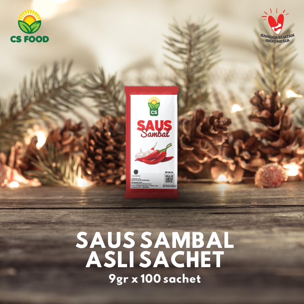 

Saus Sambal Pedas Sachet 9 gr x 100 sachet - CS FOOD