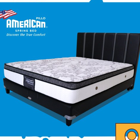 :::::::] American Pillo Kasur / Spring Bed Set Type Supreme Comfort Top 160
