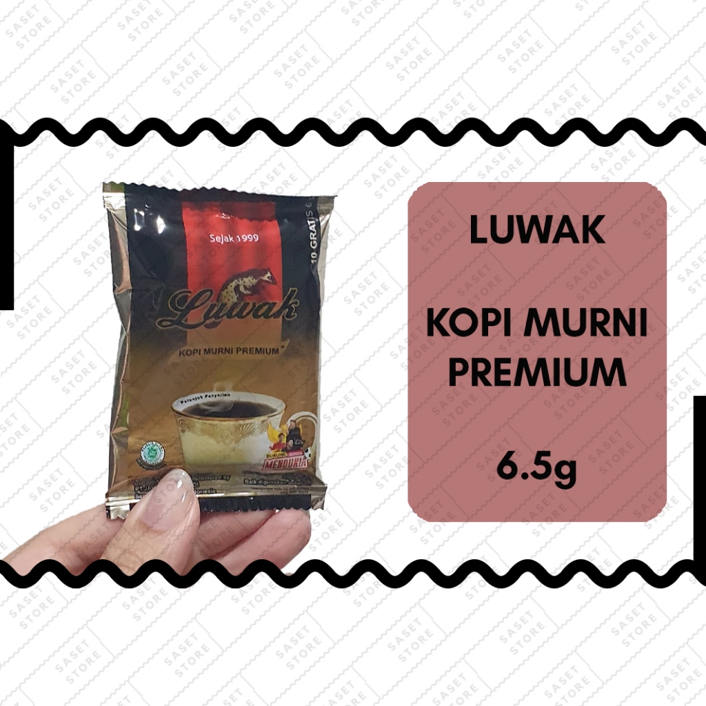 

Luwak Kopi Murni Premium 6.5g Sachet Kopi Instan Serbuk