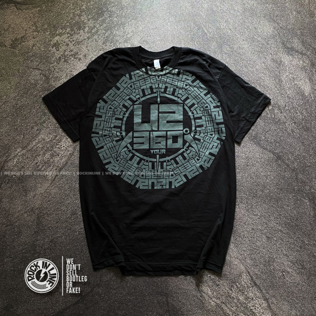 U2 - 360 DEGREE TOUR LOGO (EX-TOUR) Kaos Band Original