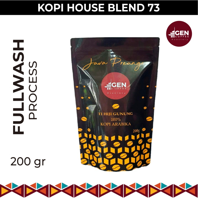 

Kopi House Blend - Kopi Arabika Robusta Blend 70 30 - Biji / Bubuk