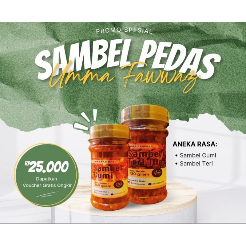 

Sambal Cumi Asin dan Sambal Teri Medan/rasanya enak pedasnya mantab by ummafawwaz