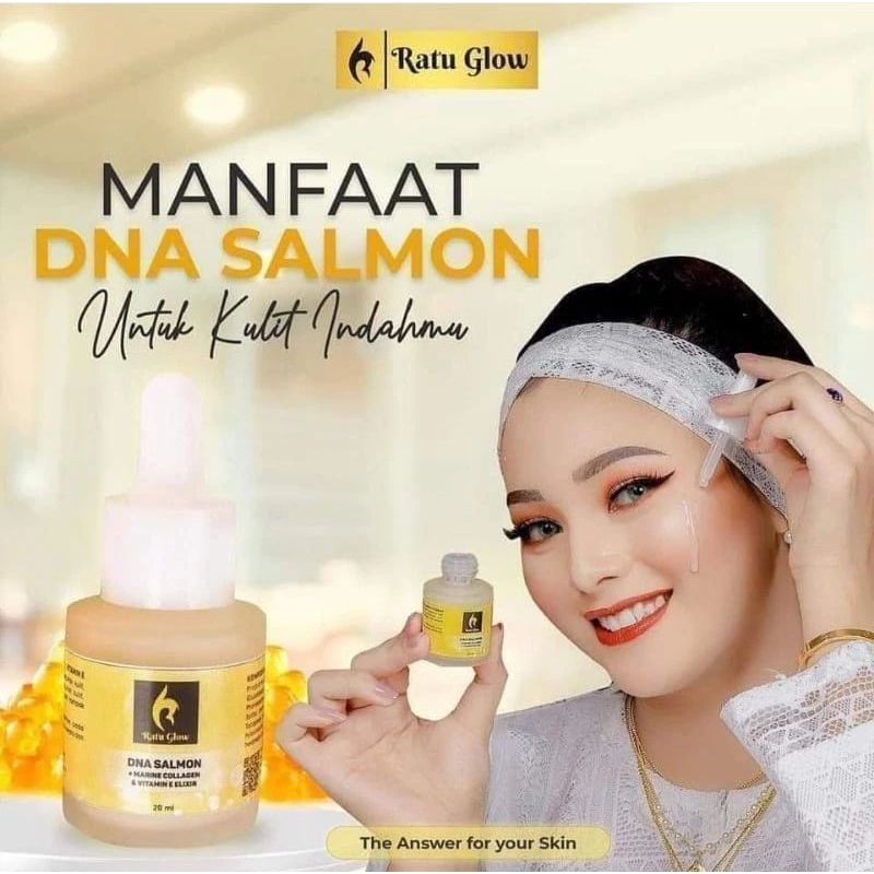 SERUM DNA SALMON RATU GLOW SKINCARE PROMO reject kemasan