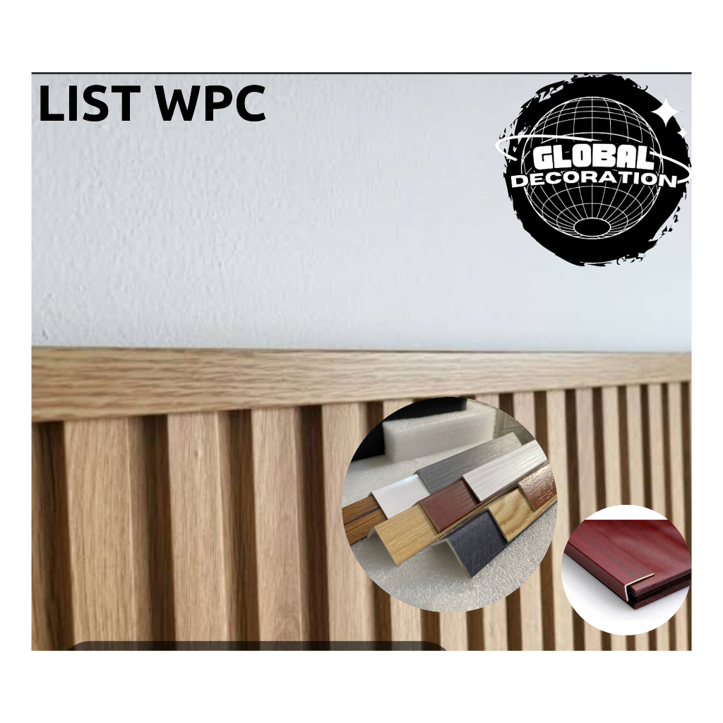 LIST WPC 1,45 M List siku L WPC wall panel | penutup wall panel WPC termurah | List WPC