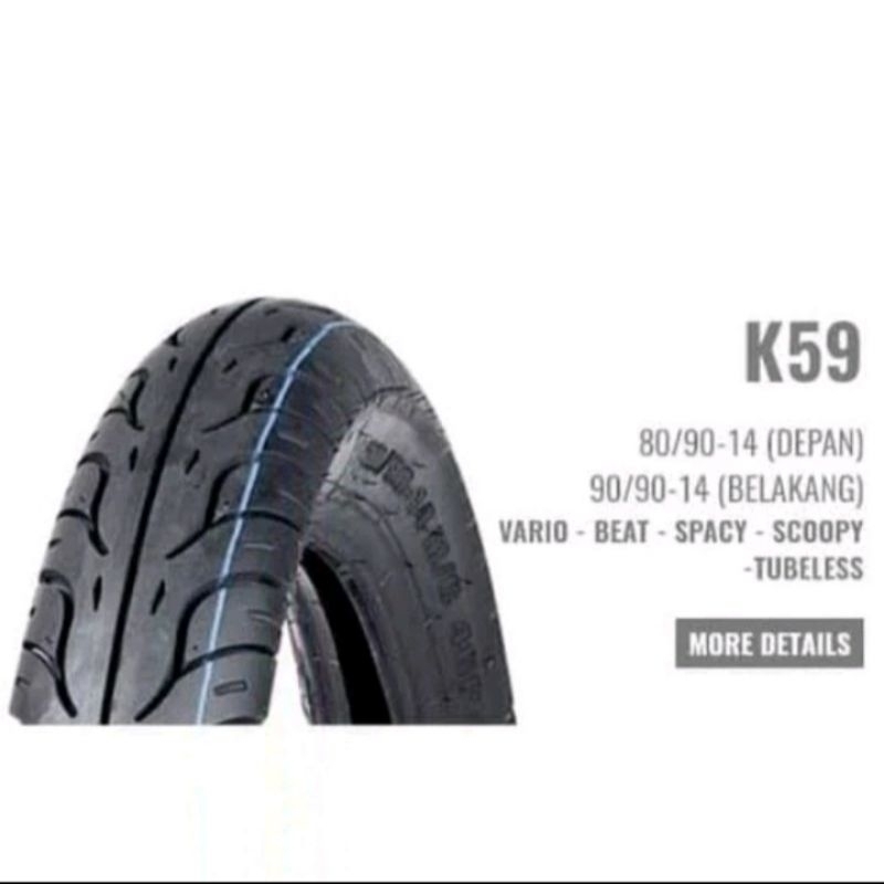 Ban Tubeless m AHM 90/90 Ring 14 Ban Belakang Beat Garansi barang ASLI dan Keluaran Terbaru Pabrik